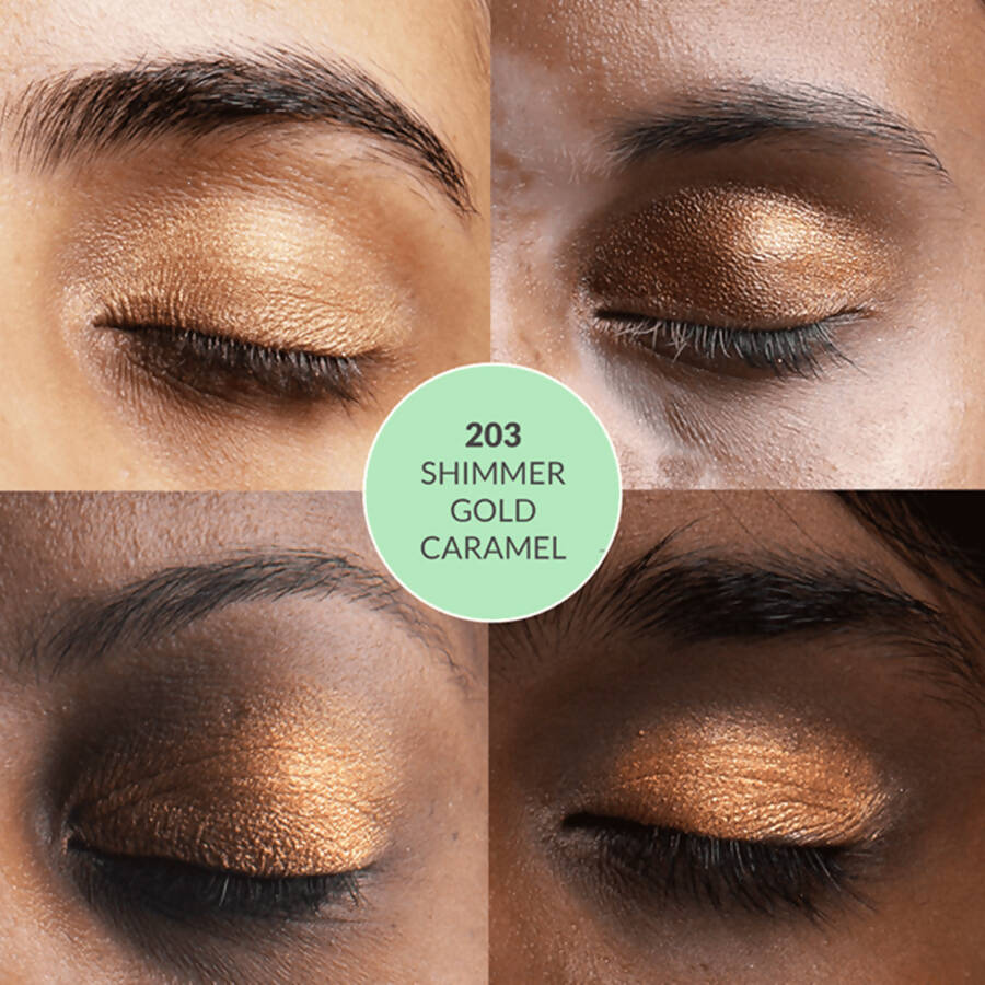 Disguise Satin Smooth Eyeshadow Squares - Shimmer Gold Caramel 203 - Distacart