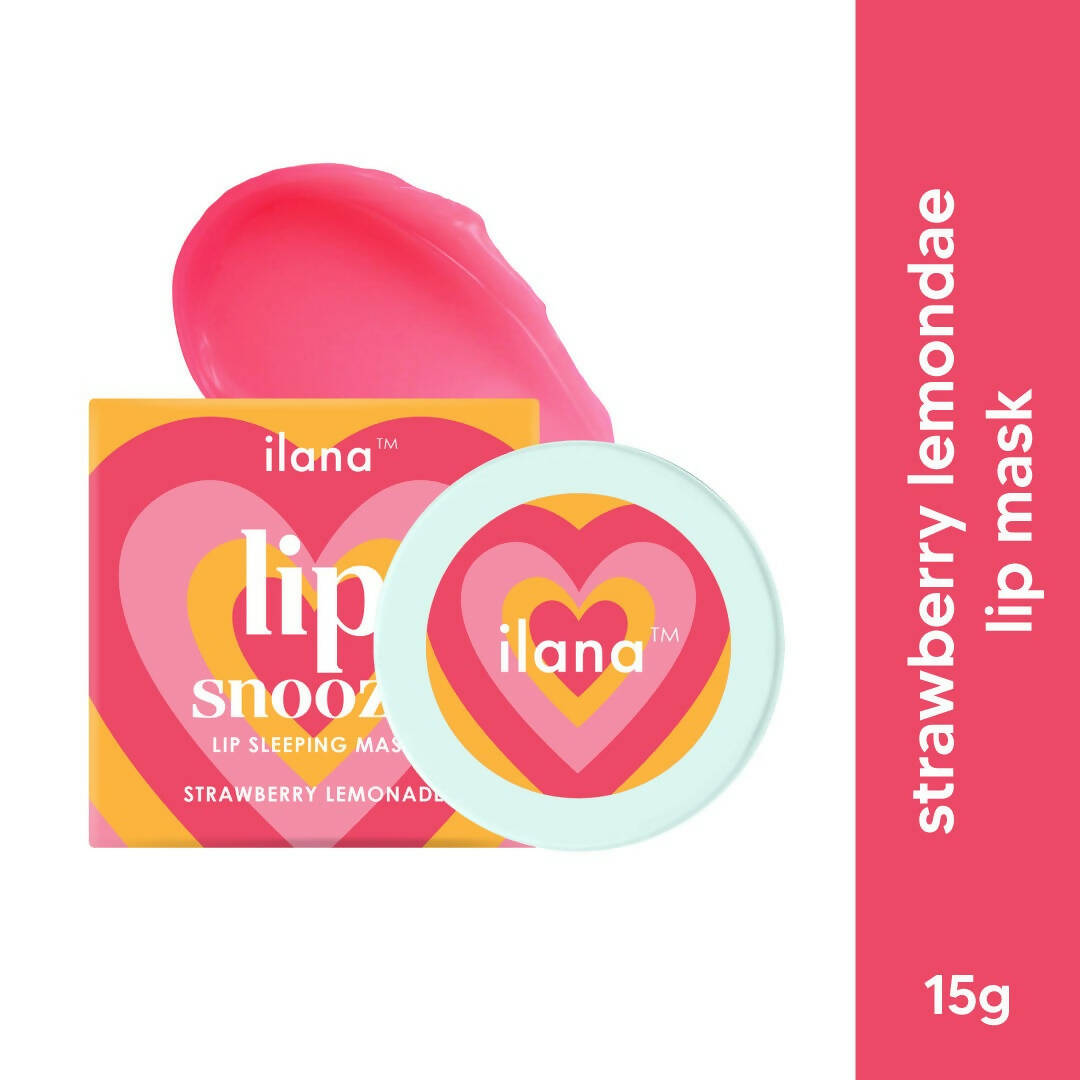 Ilana Lip Snooze Overnight Healing Vegan Lip Mask - Strawberry Lemonade - Distacart