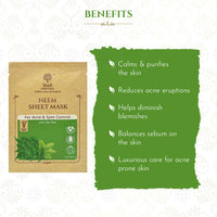 Thumbnail for Khadi Essentials Neem Serum Sheet Mask - Distacart
