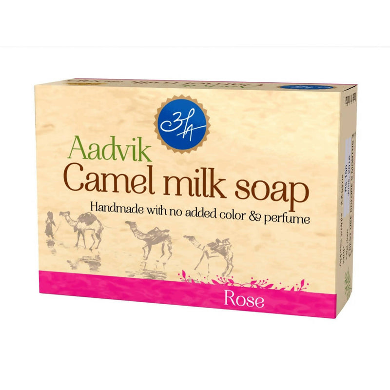 Aadvik Camel Milk Soap With Rose Essential Oil
