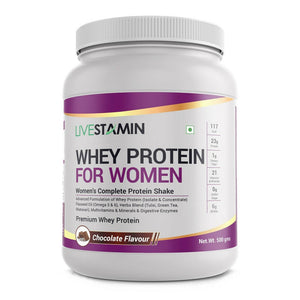 Livestamin Whey Protein For Women - Chocolate Flavour - Distacart