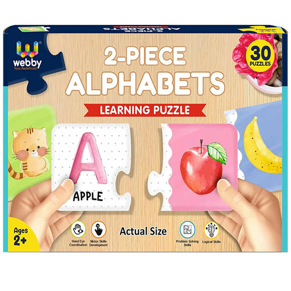 Webby Alphabets 2 Pieces Learning Pack Jigsaw Puzzle for Kids - Distacart