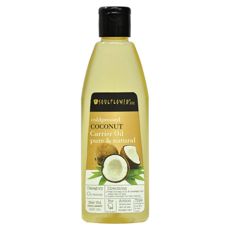 Soulflower Coldpressed Coconut Carrier Oil Pure &amp; Natural