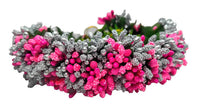 Thumbnail for Pink & Silver Pollens Bridal Hair Gajra - Distacart