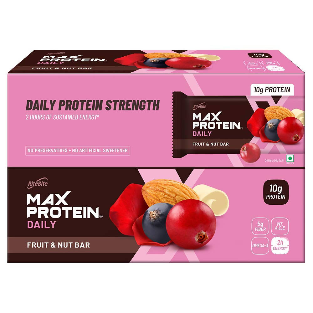 RiteBite Max Protein Daily Fruit & Nut Bar - Distacart