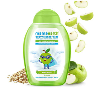 Mamaearth Agent Apple Body Wash for Kids with Apple