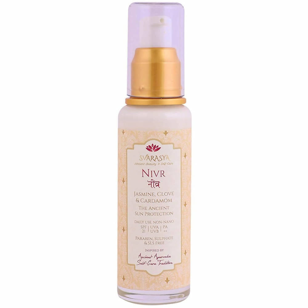 Svarasya Nivr Natural Sun Protection Sunscreen SPF 21 - Distacart