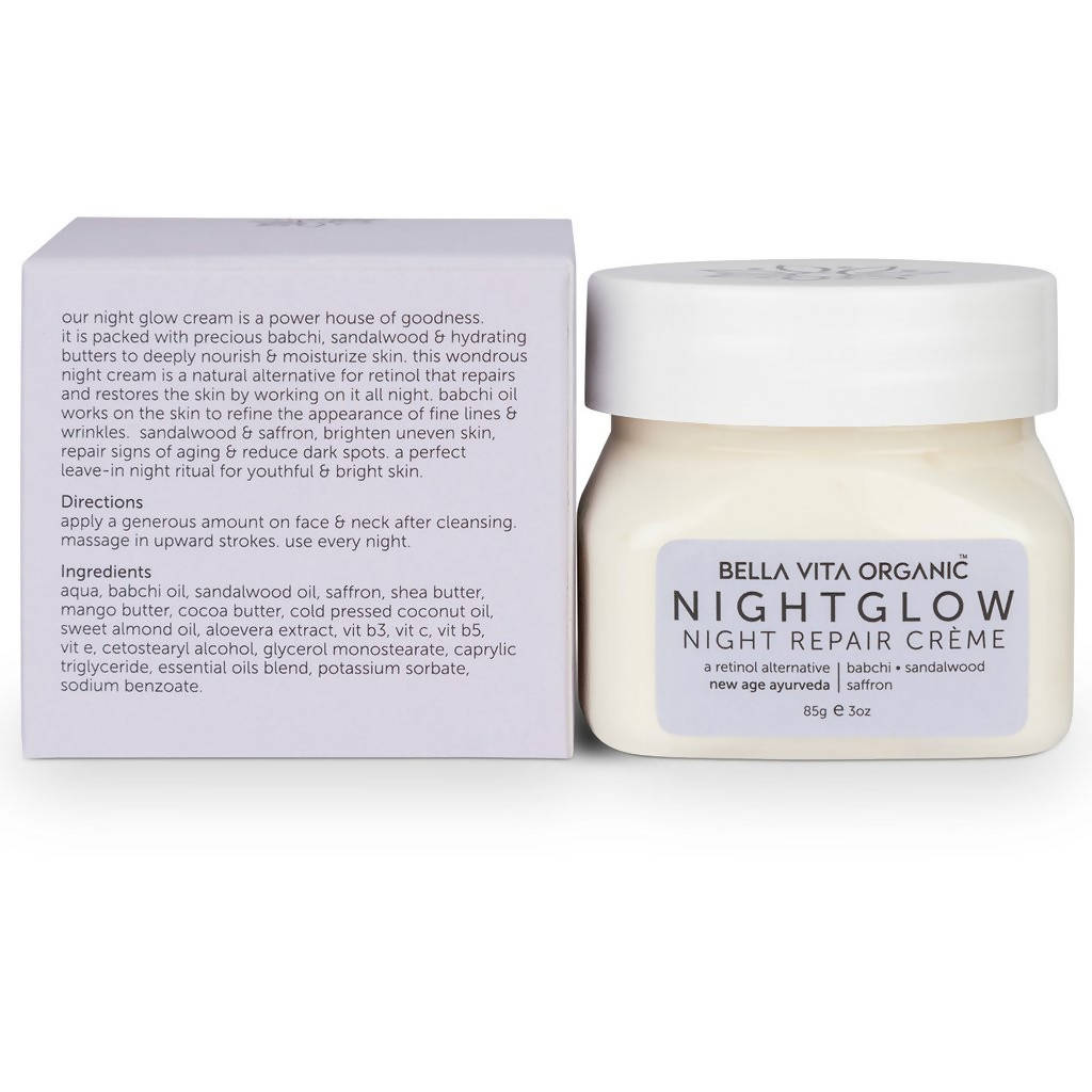 Bella Vita Organic Night Glow Night Repair Creme - Distacart