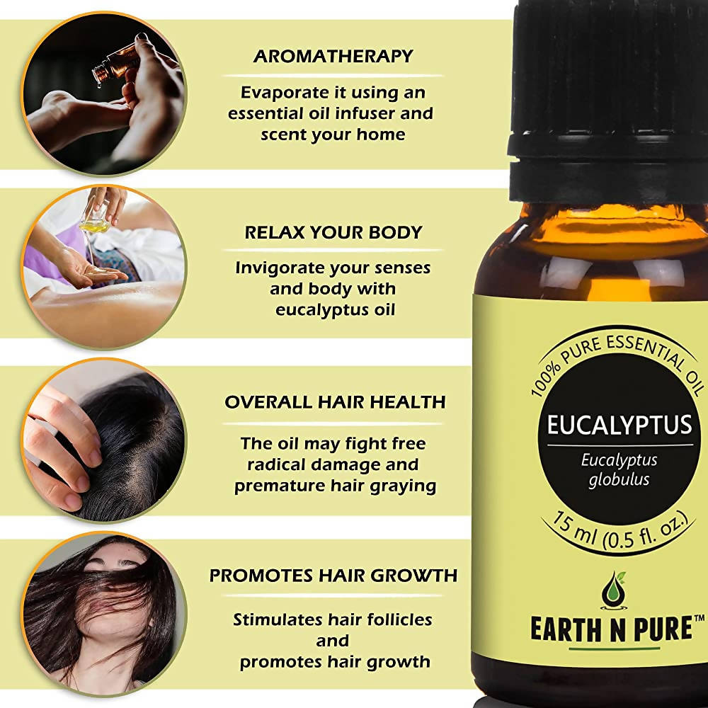 Earth N Pure Essential Oils (Eucalyptus, Rosemary & Tea Tree)