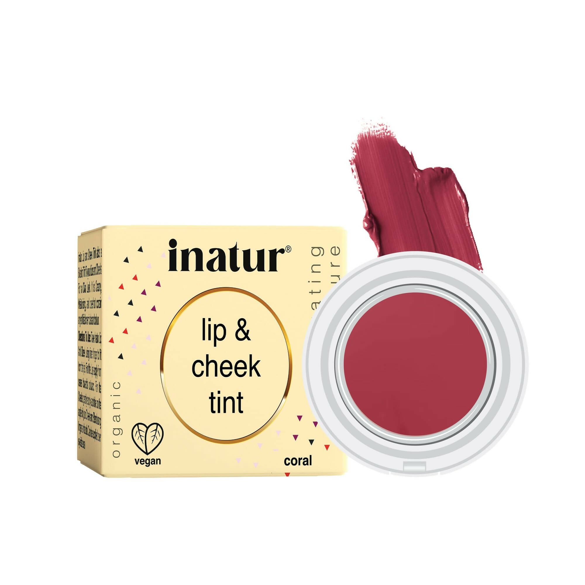 Inatur Lip and Cheek Tint Coral - Distacart