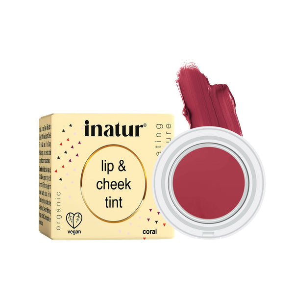 Inatur Lip and Cheek Tint Coral - Distacart