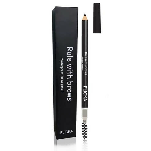 FLiCKA Rule with Brows Brow Pencil - Black - Distacart