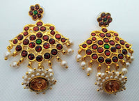 Thumbnail for Multicolor Kemp Jhumkas With Cute Pearls