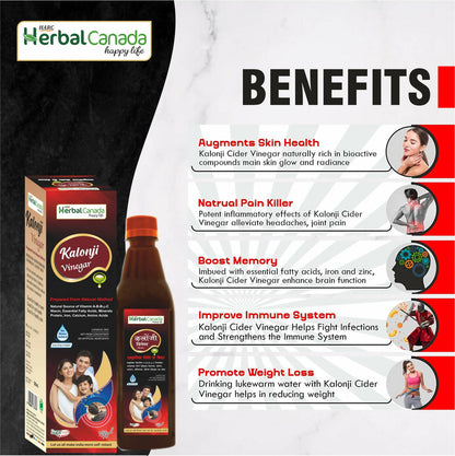 Herbal Canada Kalonji Vinegar - Distacart