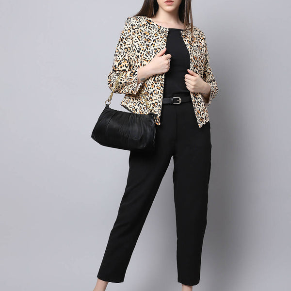 Even Apparels Multi 100% Viscose Open Front Statement Women's Jacket - Distacart