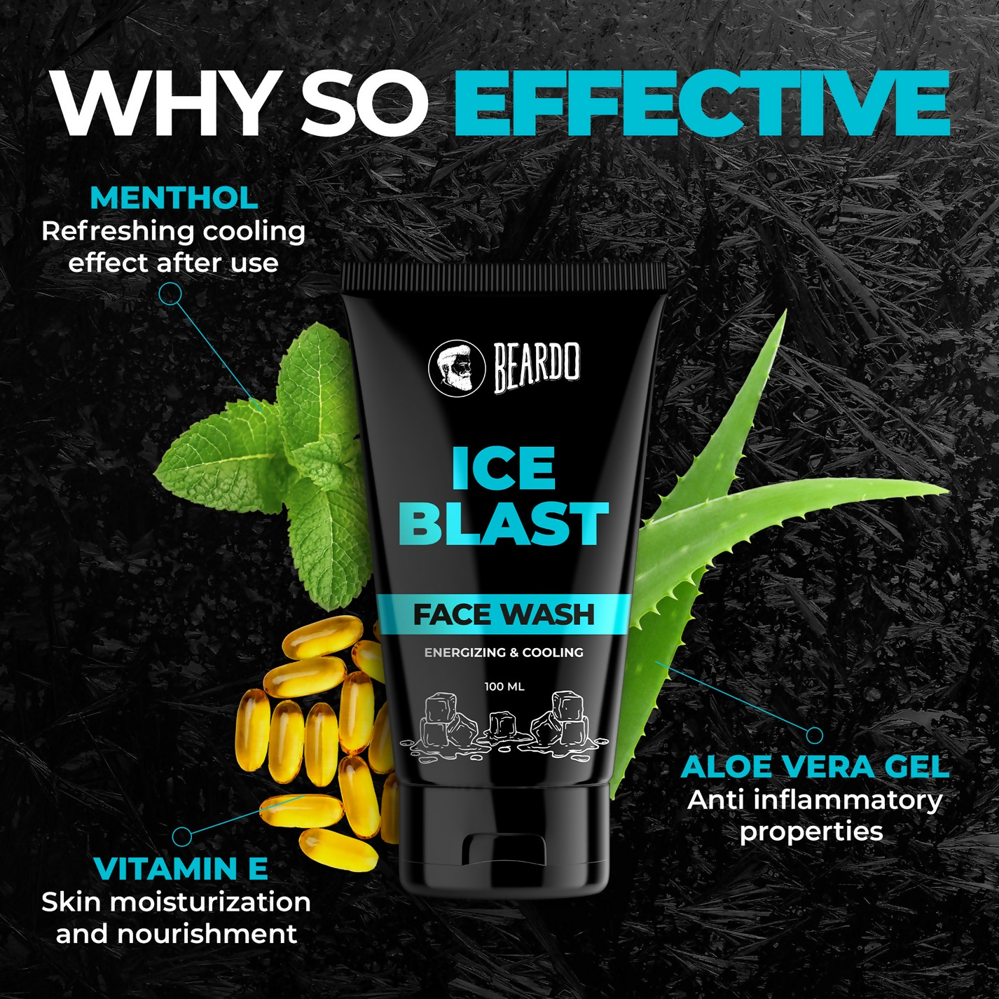 Beardo Ice Blast Face Wash - Distacart