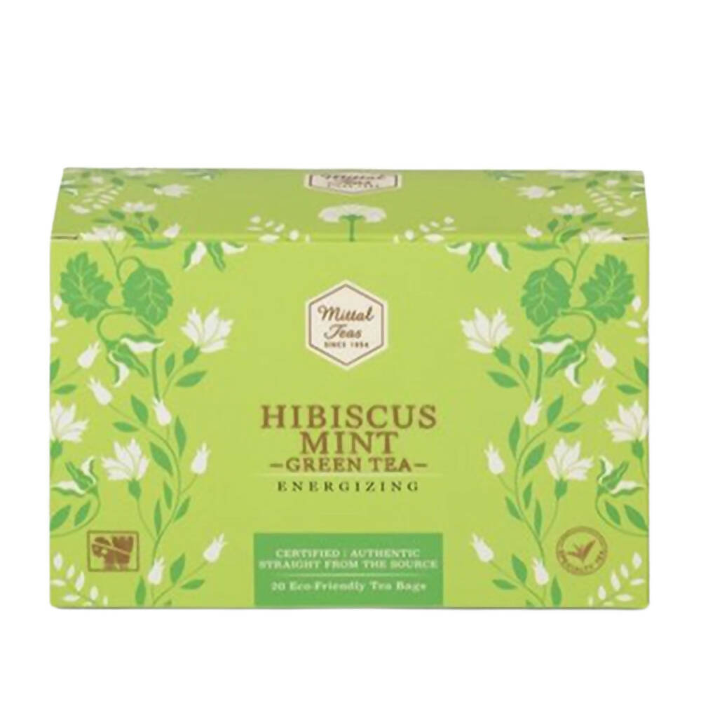 Mittal Teas Hibiscus Mint Green Tea - Eco Friendly Bags - Distacart