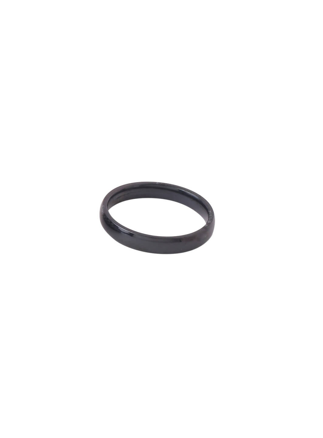 NVR Men's Black Stainless Steel Finger Ring - Distacart