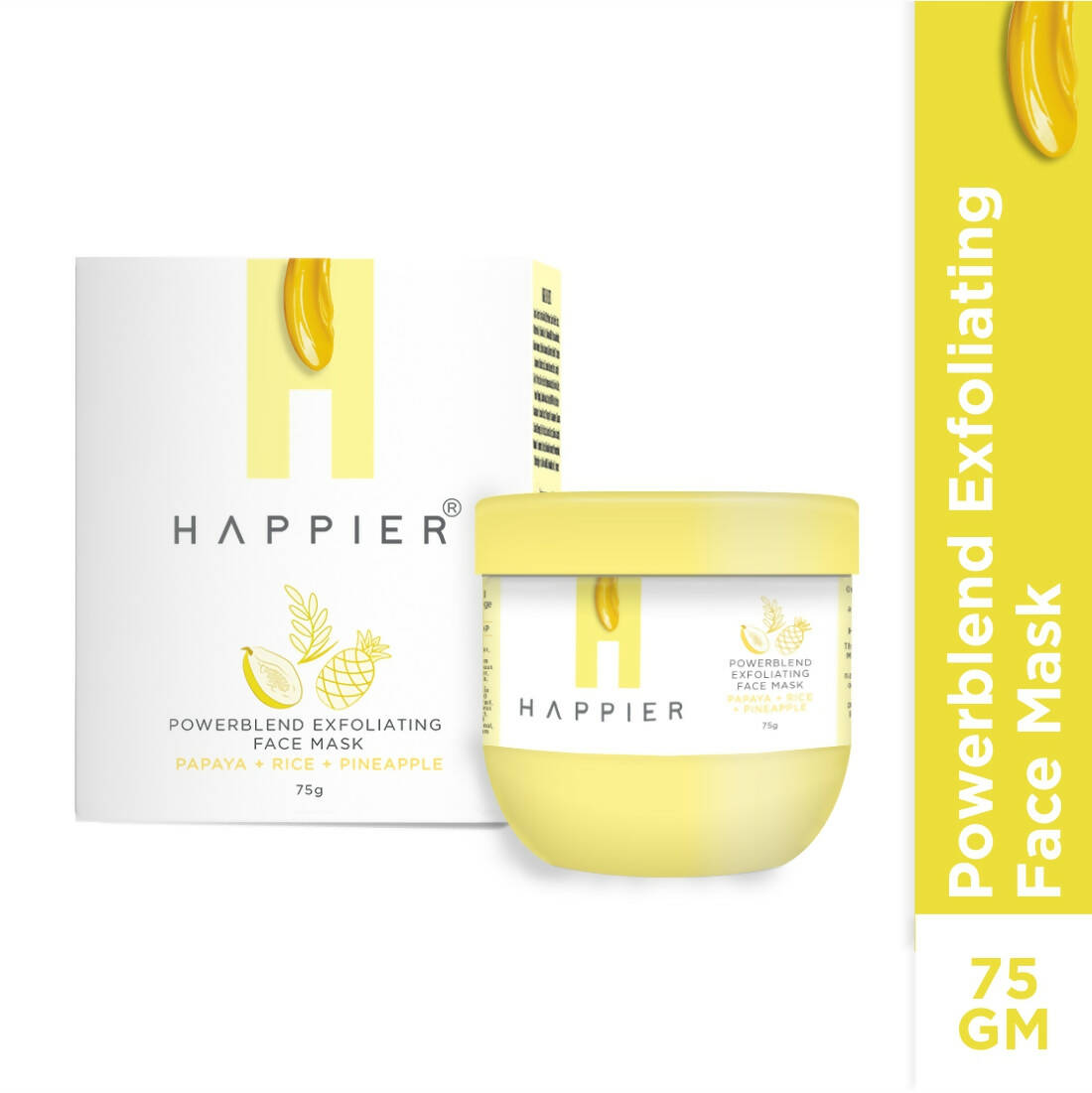 Happier Powerblend Exfoliating Face Mask - Distacart