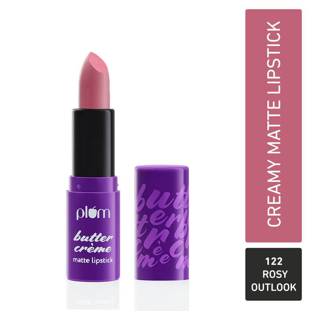Plum Butter Crème Matte Lipstick Rosy Outlook - 122 (Mauve) - Distacart