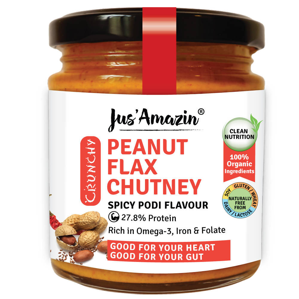 Jus Amazin Peanut Flax Chutney - Distacart