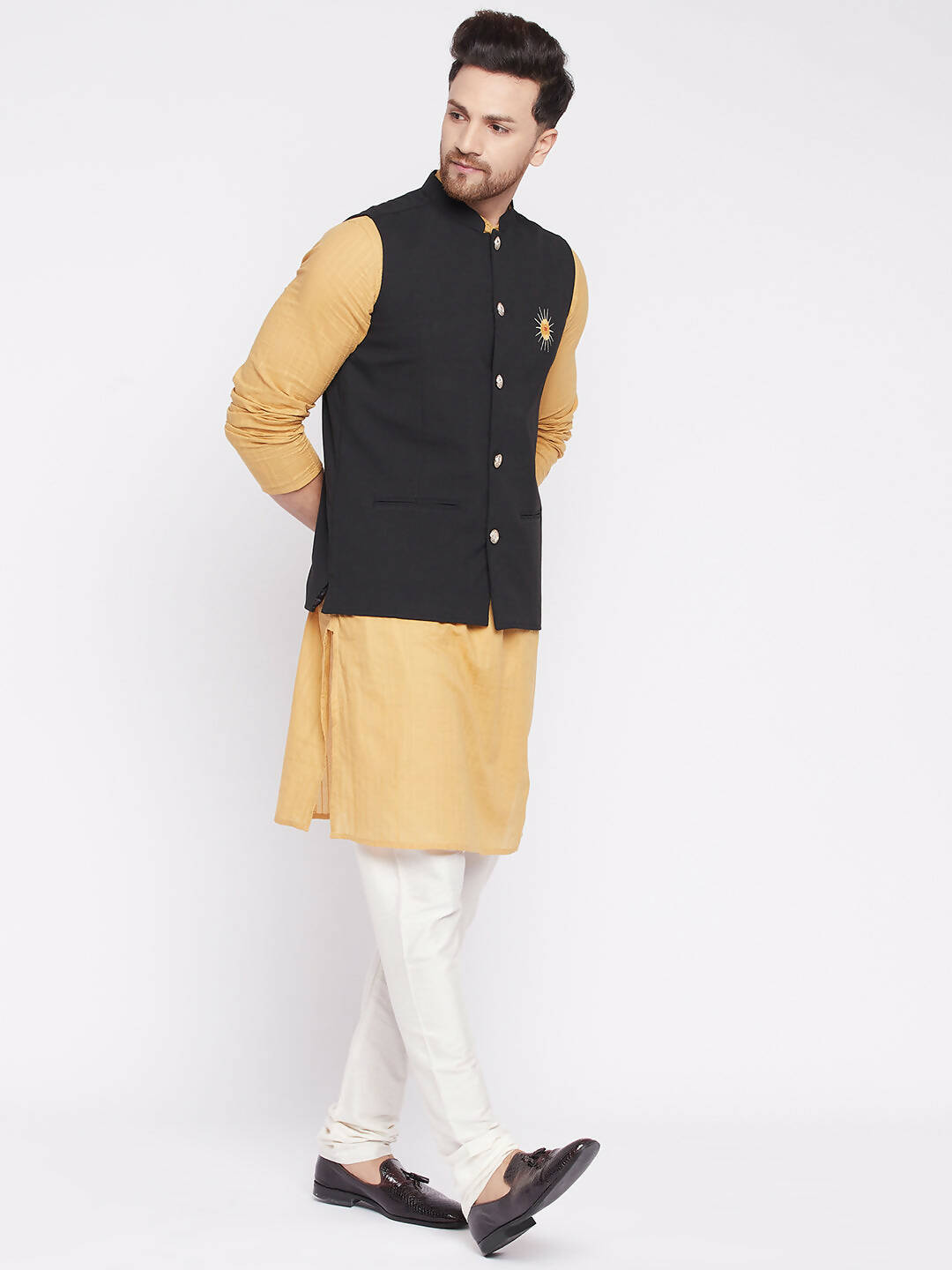 Even Apparels Men Black Nehru Jacket - Distacart