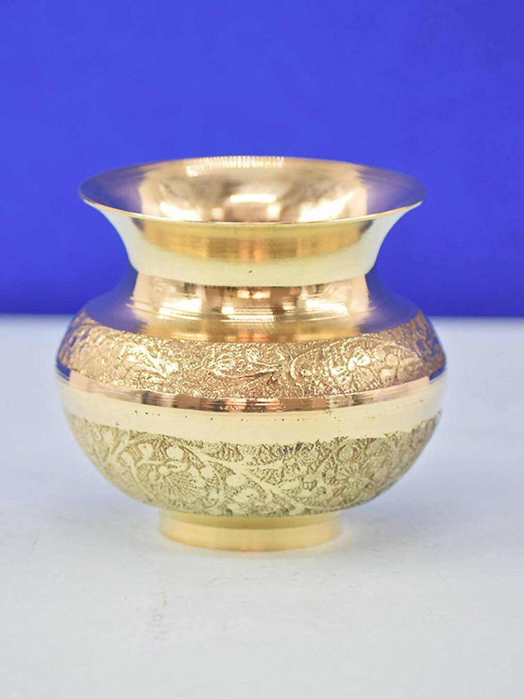 PujaNPujari Gold-Toned Brass Pooja Kalash Lota - Distacart