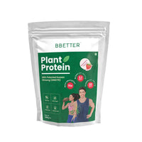 Thumbnail for BBETTER Plant Protein Powder for Men & Women - Strawberry Flavour - Distacart
