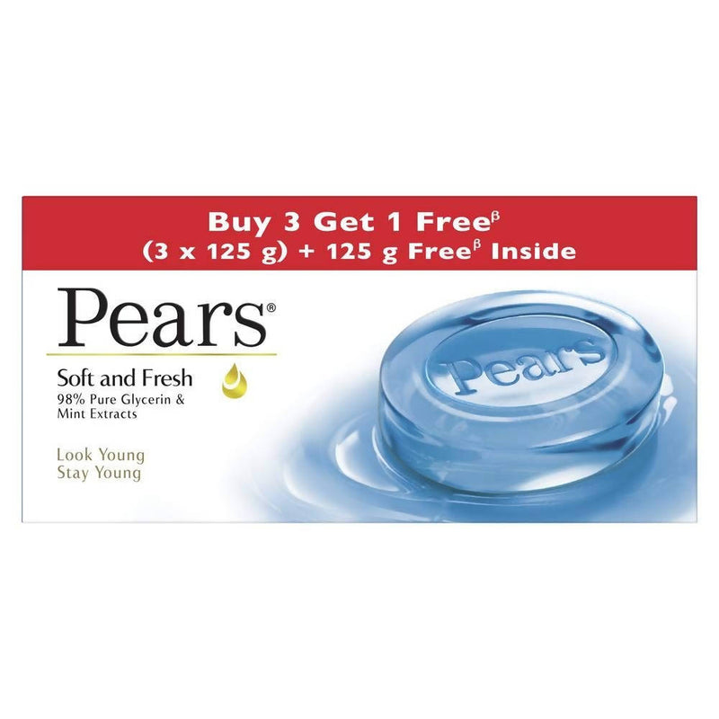 Pears Soft &amp; Fresh Bathing Soap - Glycerin &amp; Mint