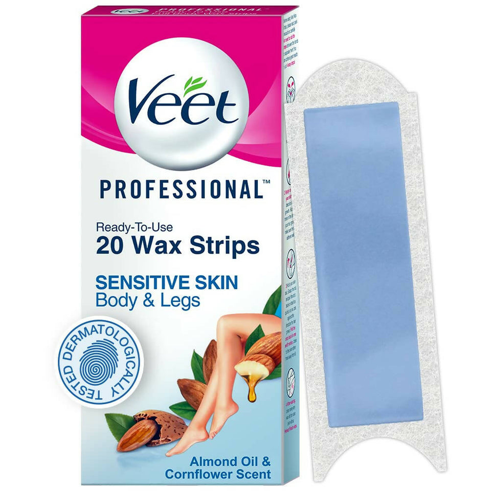 Buy Veet Professional Waxing Strips for Women Sensitive Skin Online