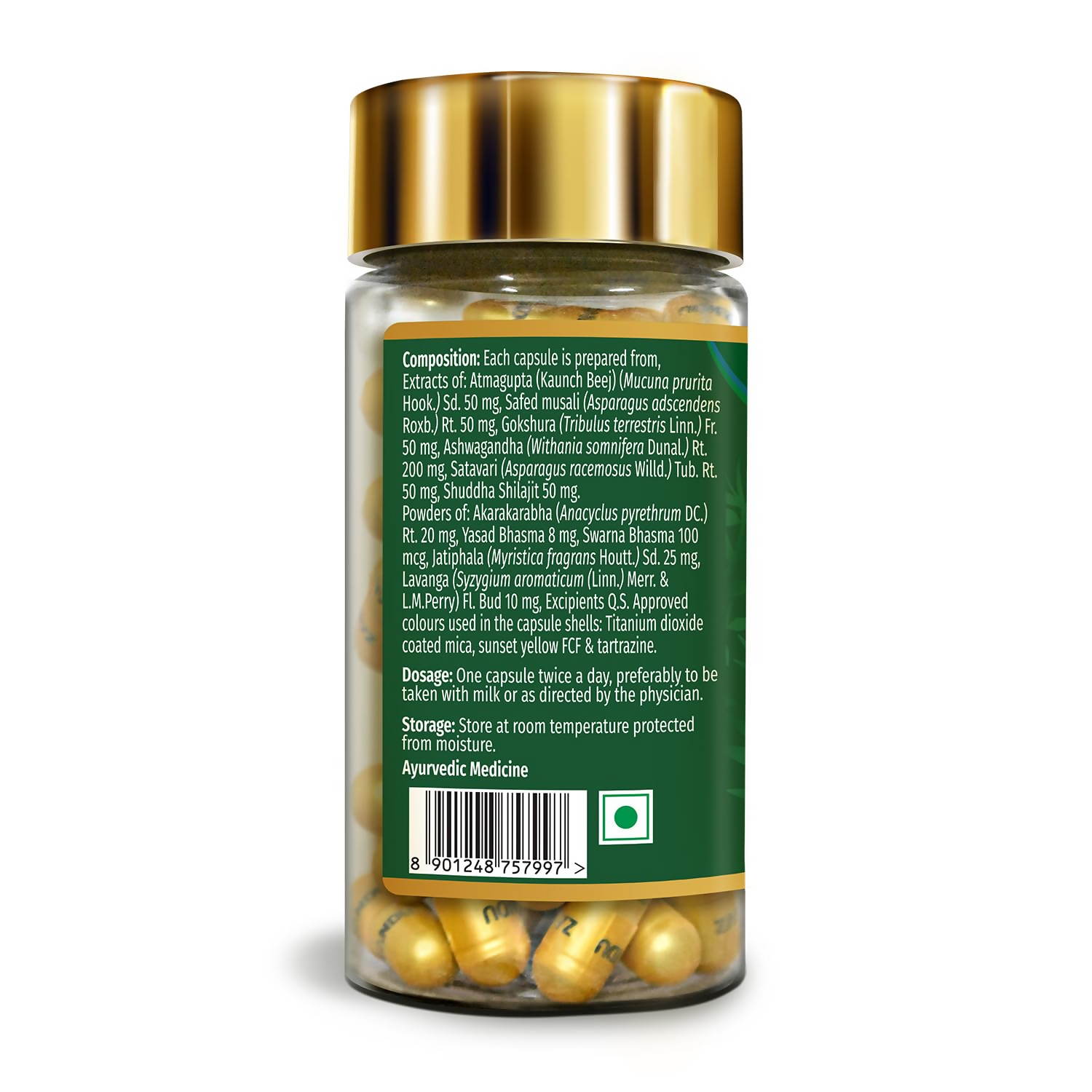 Zandu Ashwagandha Gold Plus Capsules - Distacart
