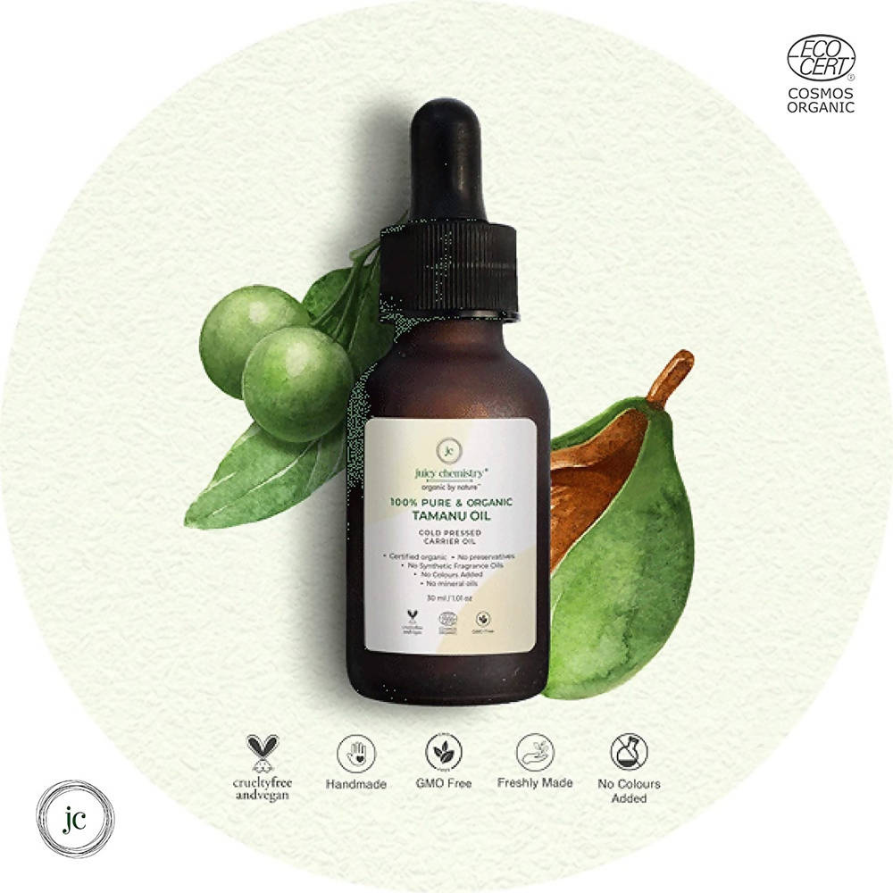 Juicy Chemistry Pure & Organic Tamanu Seed Oil For Cold Pressed Carrier Oil - Distacart
