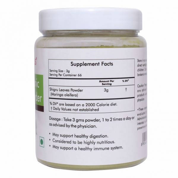 Herbal Hills Organic Moringa Powder 200 gm