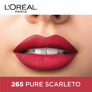 L'Oreal Paris Color Riche Moist Matte Lipstick - 265 Pure Scarleto - Distacart