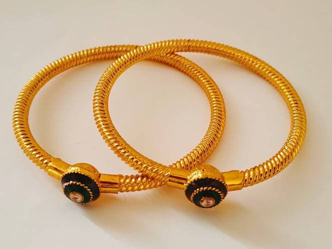 Gold Color Bangles of size 2’6