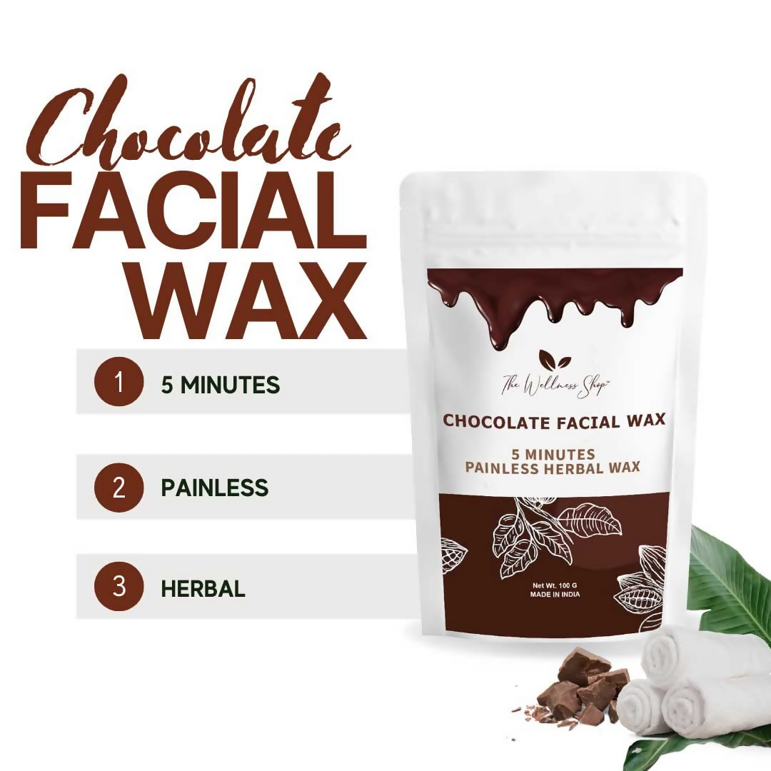 The Wellness Shop Chocolate Facial Wax Powder - Distacart