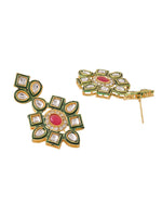 Thumbnail for NVR Women Gold-Plated Kundan Studded Jewellery Set - Distacart