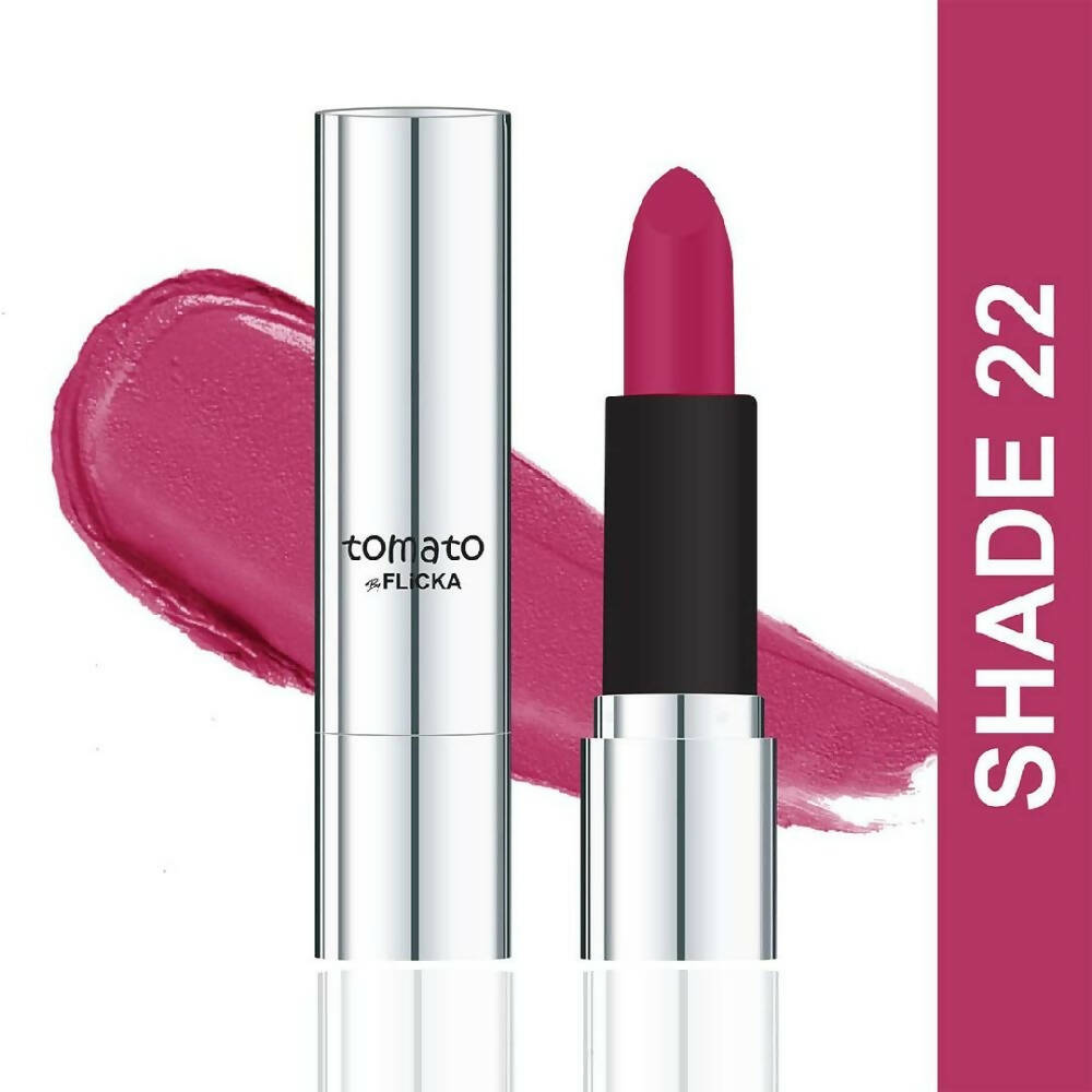 Flicka Tomato Magenta Matte Finish Lipstick Shade 22 - Distacart