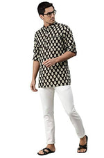 Thumbnail for Janasya Men's Black Cotton Kurta - Distacart