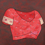 Thumbnail for Lorenvalley Fashion Red Soft Paithani Silk Woven Design Copper Zari Meenakari Weaving Saree - Distacart