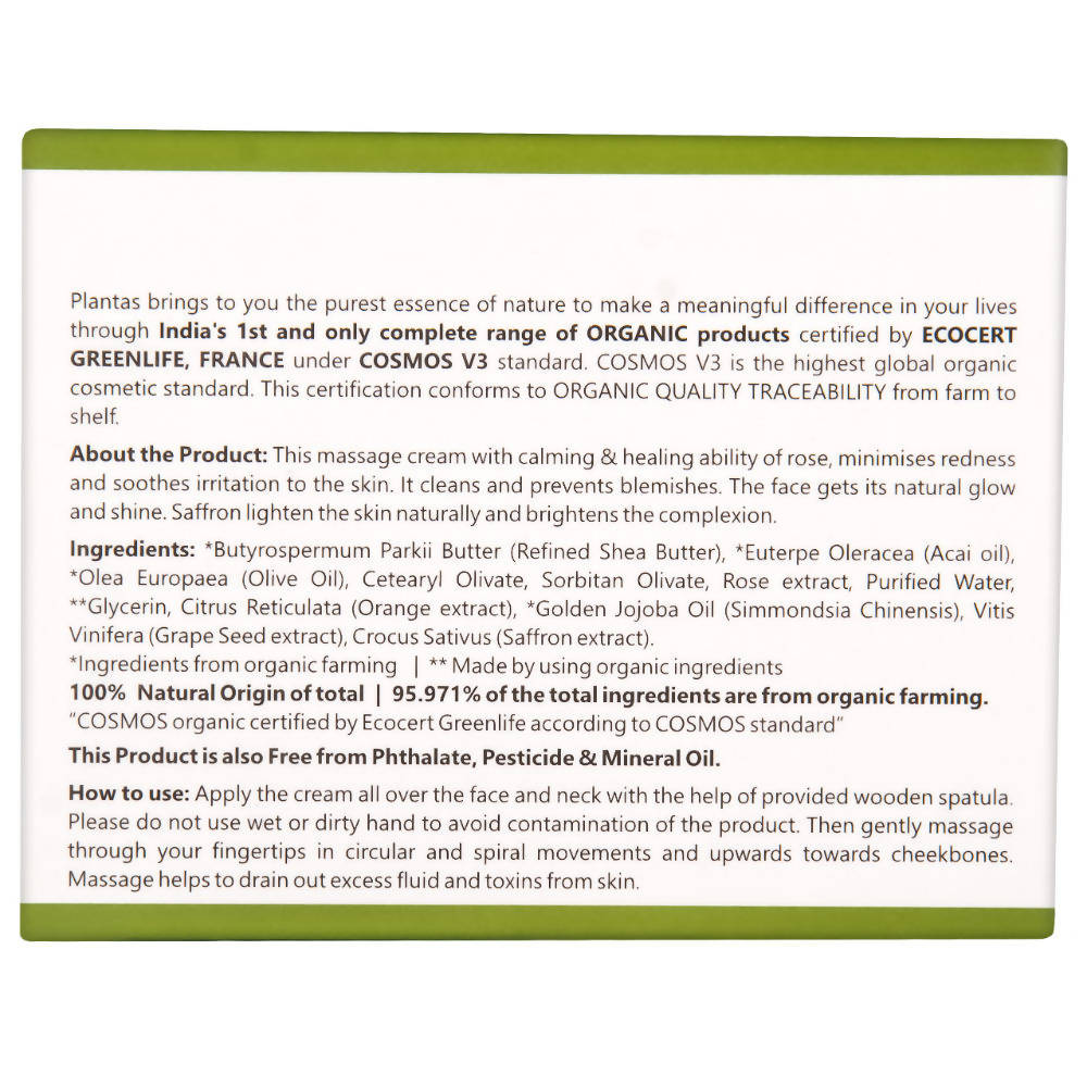 Plantas Shine & Glow Skin Brightening Organic Face Massage Cream - Distacart