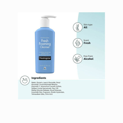 Neutrogena Foaming Facial Cleanser Makeup Remover - Distacart