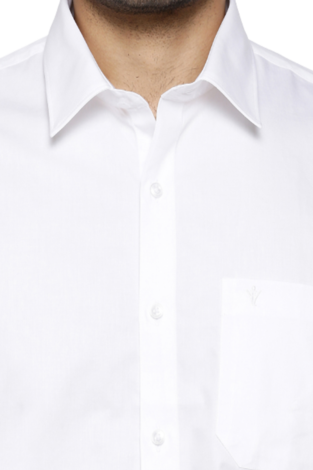 Ramraj Cotton Mens Full Sleeve Formal 100 % Cotton White Shirt - Distacart