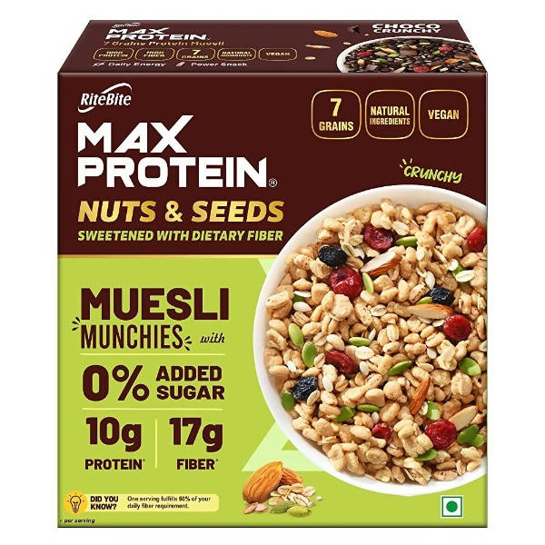RiteBite Max Protein Muesli Munchies Nuts & Seeds - Distacart