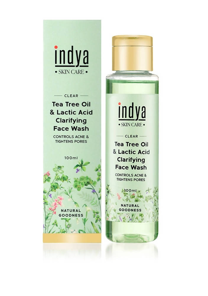 Indya Tea Tree Oil & Lactic Acid Clarifying Face Wash