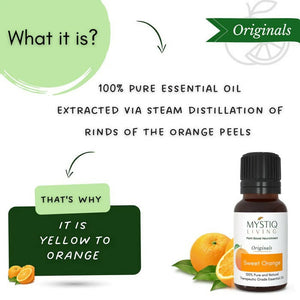 Mystiq Living Originals Sweet Orange Essential Oil - Distacart