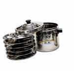 Thumbnail for S.K Stainless Steel idli Stand (6 Plates) Stainless Steel Idli Maker-Idli Cookware - Distacart