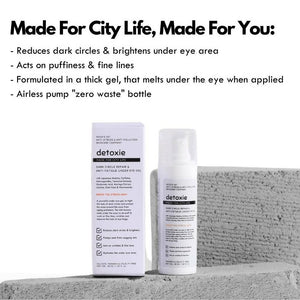 Detoxie Dark Circle Repair & Anti-Fatigue Under Eye Gel - Distacart