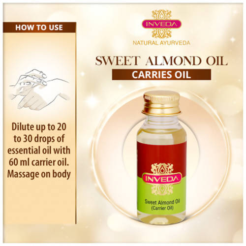 Inveda Sweet Almond Oil (Carrier Oil)