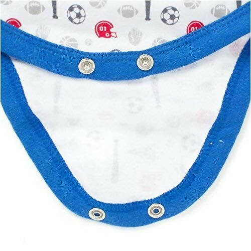 EIO New Born Baby Rompers Body Suits Jump Suit For Boys And Girls - Blue - Distacart